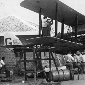 Alan Cobham and his DH. 50 in India, 1926