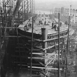 Ferry construction for the Southern Railway, Tyneside February 1934