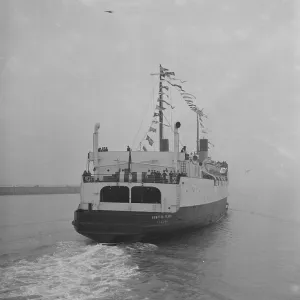 Inauguration of the boat train service, Dover 1936