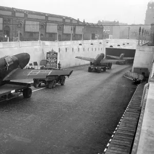 Mustangs entering the Mersey Tunnel