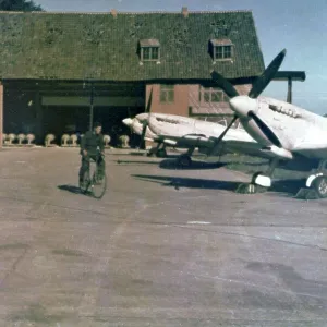 Spitfires of 16 Squadron at Melsbroek