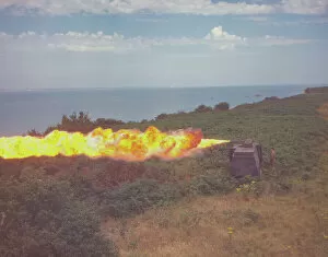 Charles Brown Colour Photographs Collection: Cockatrice flame thrower