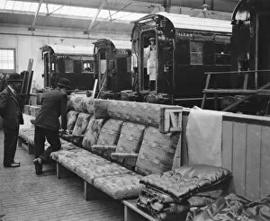 Railways Collection: Eastleigh carriage works, 1932