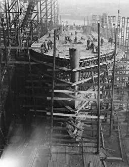 Railways Gallery: Ferry construction for the Southern Railway, Tyneside February 1934