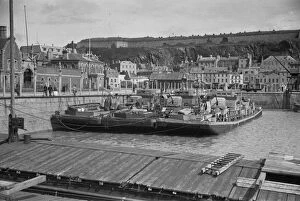 Images Dated 29th May 2008: German barges in St Helier harbour, Jersey May 1945