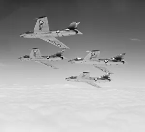 Postwar Prints: Hawker Hunter F. 1 aircraft of 54 Squadron