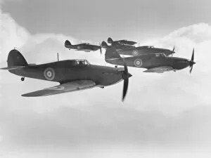 Interwar Gallery: Hawker Hurricane I aircraft of 111 Sqn RAF