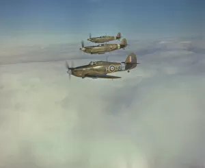 World War Two Collection: Hawker Hurricane and Supermarine Spitfires