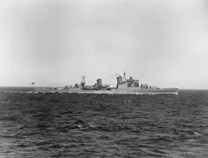 Images Dated 25th September 2009: HMS Newcastle, Weymouth, 1939