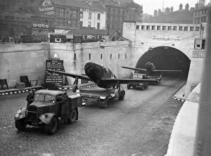 World War Two Collection: Mustangs leaving the Mersey Tunnel