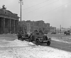 Postwar Gallery: RAF armoured cars at the Brandenburg Gate