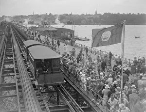 Railways Gallery: Ryde Pier during the visit of the Prince of Wales, 1926