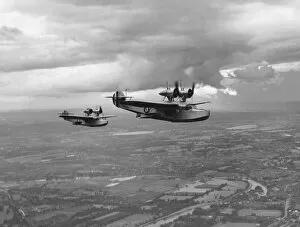 Flying Boats Collection: Saro Clouds