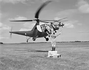 Sikorsky Hoverfly II helicopters dressed up as elephants