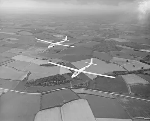 Postwar Prints: Two Slingsby T. 51 Dart gliders