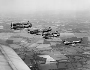 Postwar Gallery: Spitfires painted to represent Bf 109 aircraft