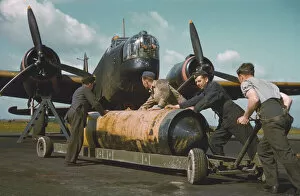 Charles Brown Colour Photographs Gallery: Vickers Wellington and 4000 lb bomb