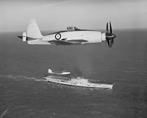 Aircraft Carriers Collection: Westland Wyvern and Hawker Sea Hawk